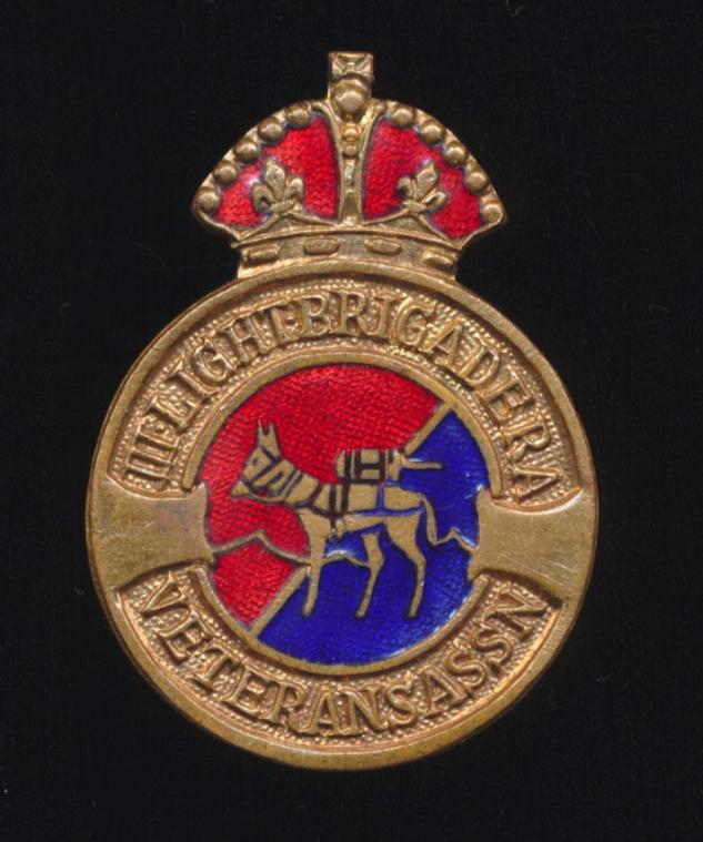 Indian Mountain Artillery: Gilt and enamelled Third Light Brigade Royal Artillery 'Indian Mountain Gunners' veterans lapel badge