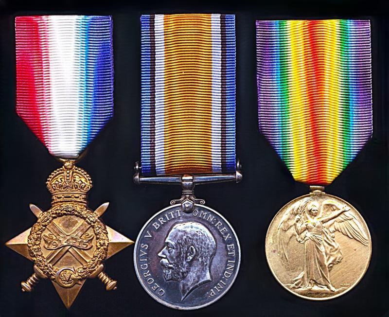 An Infantry Officers 'Commissioned from the Ranks' Great War 'Western Front' medal group of 3: Lieutenant William Edward Mitchell, 2nd Battalion West Riding Regiment (Duke of Wellington's Regiment) late 7th Bn Royal West Kent Regiment
