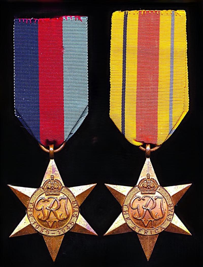An Indian Army State Forces Second World War North Africa campaign service medal pair: Sergeant Kan Singh, I.T.C. Jaipur State Forces