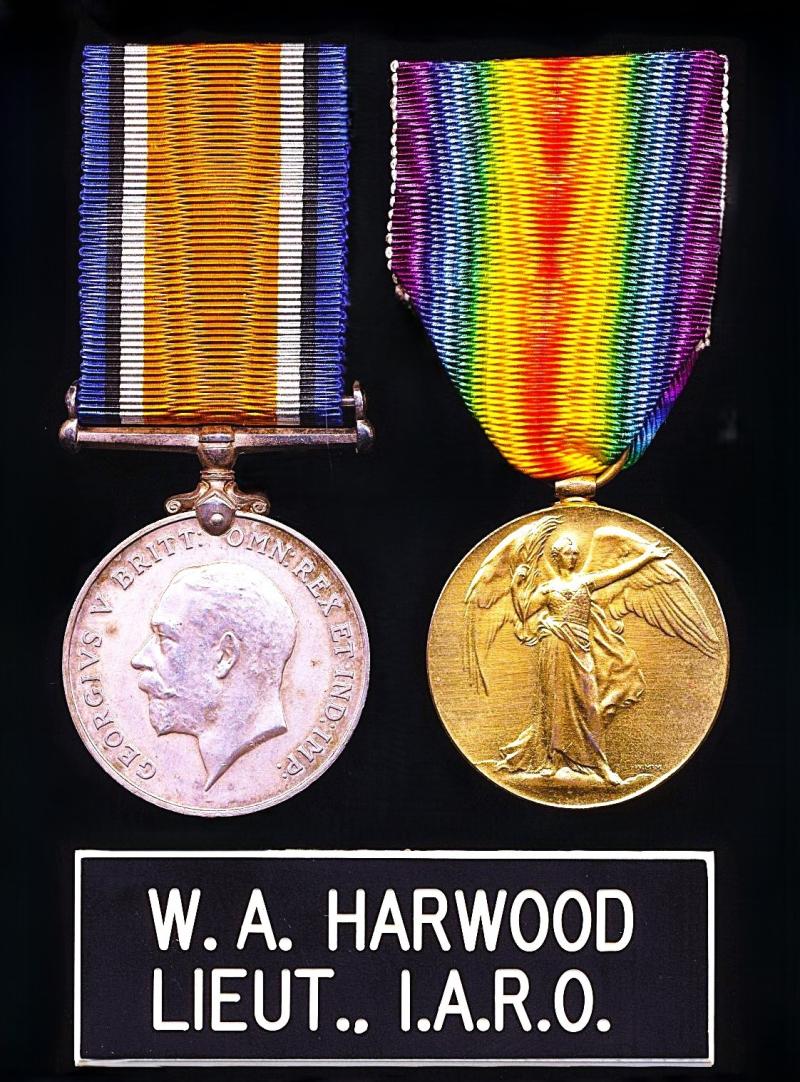 A Blackburn interest Meteorologist's Great War Indian Army medal pair: Lieutenant William Albert Harwood, 19th Agra Coy IDF, late Indian Army Reserve of Officers (att'd 6th Field Service Company King George V's Own Bengal Sappers & Miners