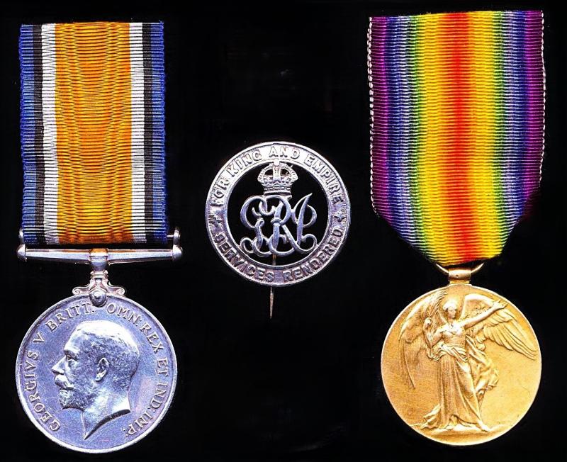 A '51st Highland Division -'The Hardest of them All' - Prisoner of War & German Spring Offensive casualty medal pair with companion 'Silver War Badge': Private James McKenzie 6th (Morayshire) Battalion Seaforth Highlanders
