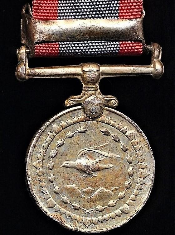 India: Special Service Medal (Visesh Seva Padak). With clasp 'Suraksha' (2878743 LNk R S Tomer Rajaif)