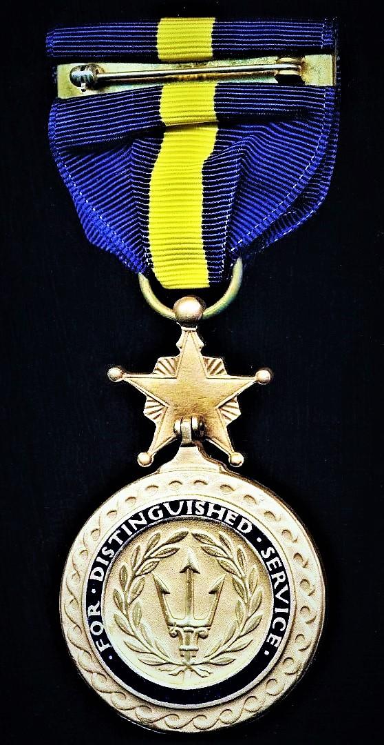 United States: Navy Distinguished Service Medal. Gilt and enamel (Post 1990 issue)