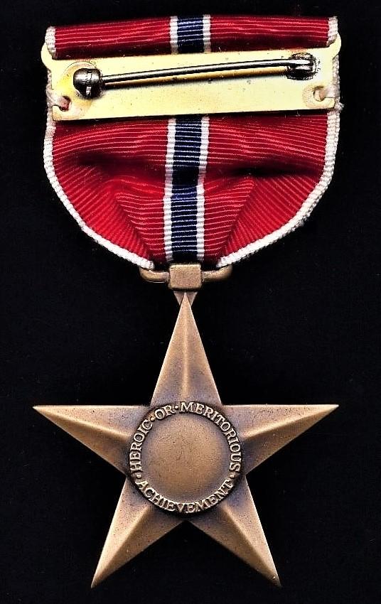 United States: Bronze Star Medal. With 'V' Valor device on riband. Circa 1945-65 (including Second World War, Korean War and Vietnam War)