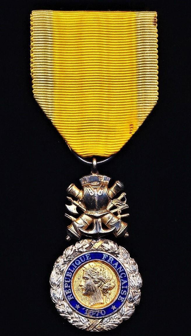 France: Military Medal (Medaille Militaire). 3rd Republic, 1870-1940 type, with obverse date '1870'