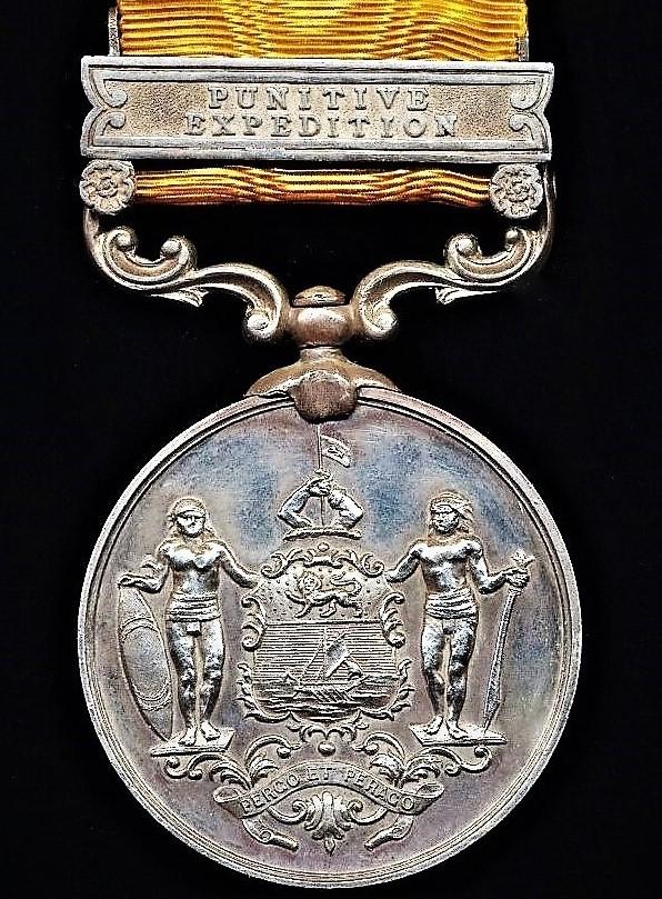 British North Borneo Company Medal 1897-1916. Silver issue with clasp 'Punitive Expedition'