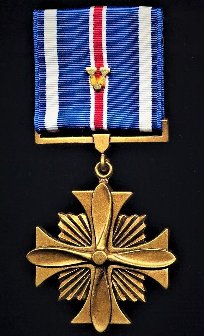 United States: Distinguished Flying Cross. With combat 'V' Valor device, as worn by United States Navy & United States Marine Corps