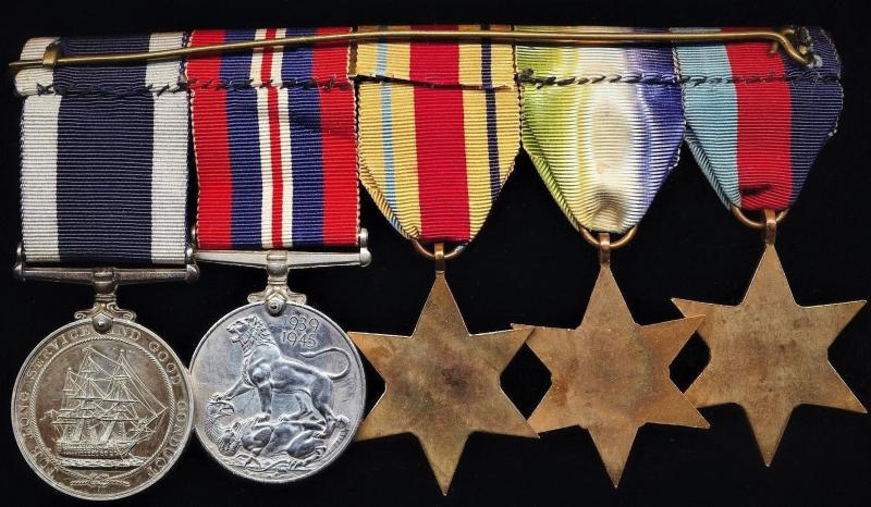 A confirmed 'China Gunboat' Yangtze River 'Panay Incident 1937', & WW2 Long Service medal group of 5: Able Seaman Leslie Charles Frank Cass, Royal Navy late H.M.S. Bee