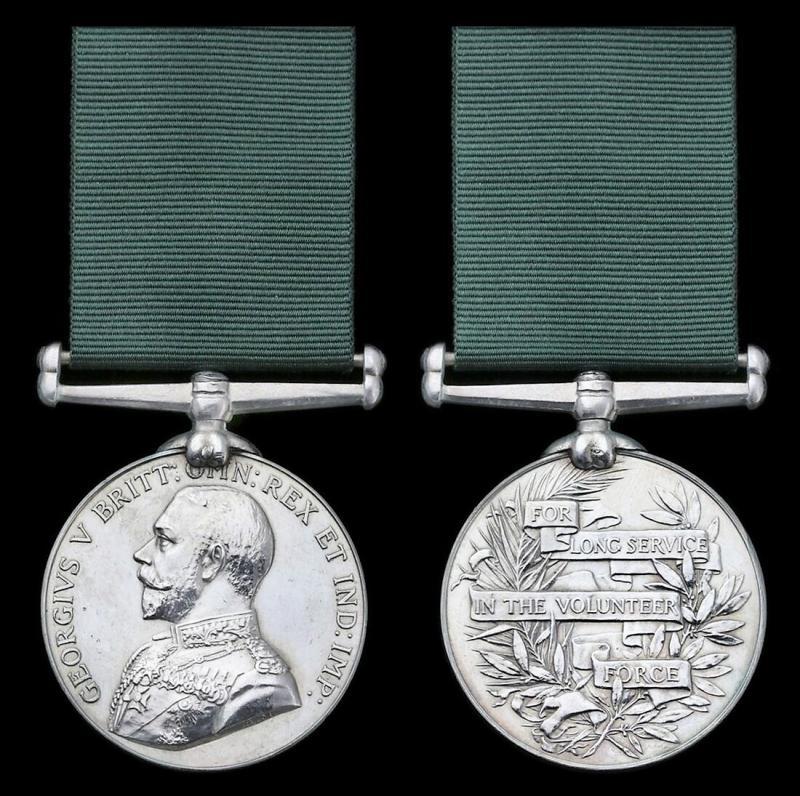 Volunteer Long Service (India & the Colonies). GV issue (Voltr. T. Shaw Kolar Gold F. R. Voltrs.)