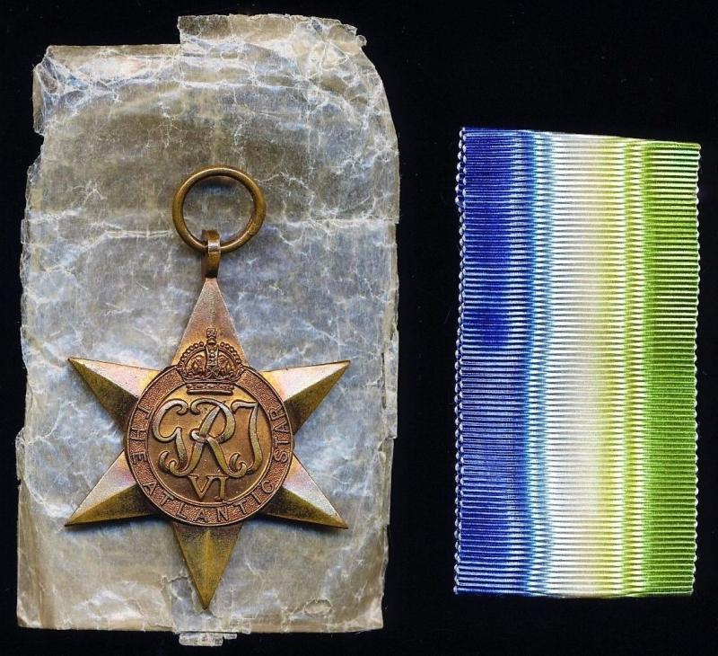6" of  Original Issue SILK issue WW2 Africa Star Medal Ribbon 