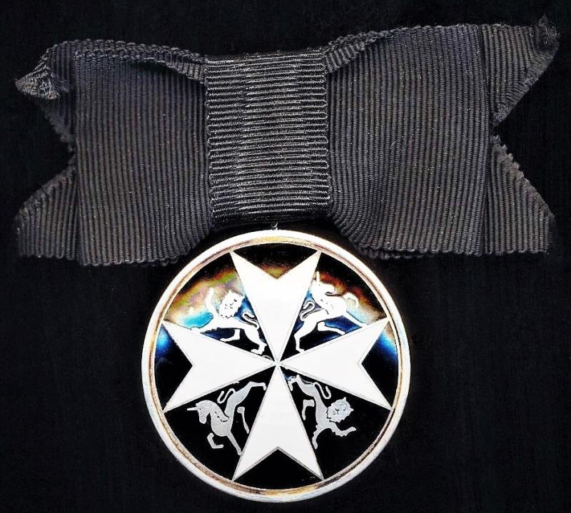 The Order of St. John of Jerusalem. Serving Sister’s shoulder badge
