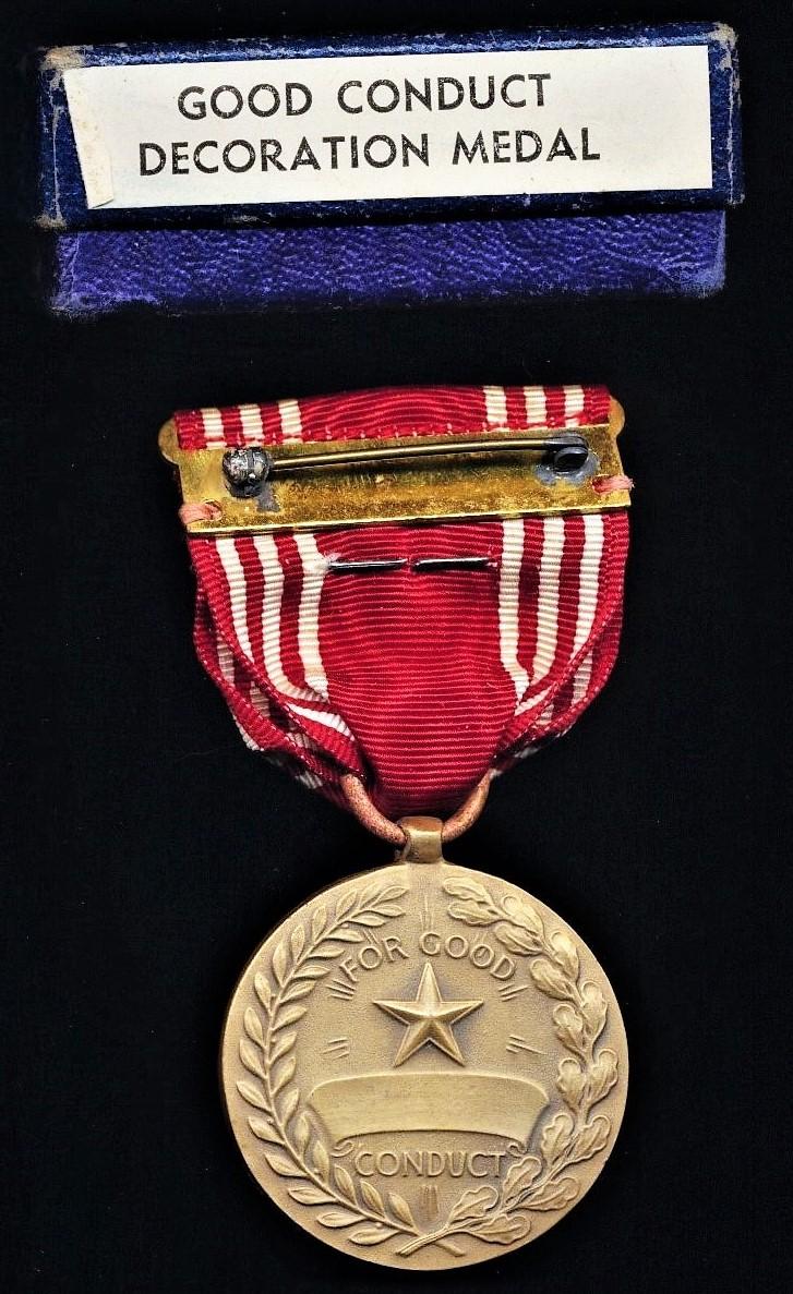 United States of America: Army Good Conduct Medal. Type II. With 'Silver' further service bar with '2 x Knots'