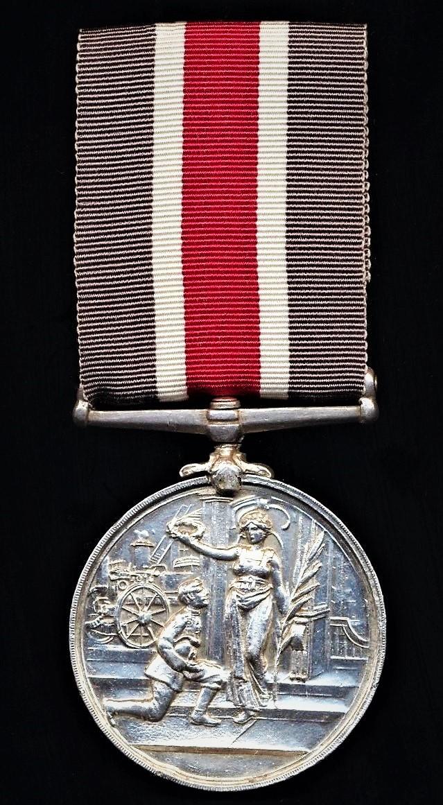 Association of Professional Fire Brigade Officers Long Service Medal. Silver issue (Superintendent R. Newsham, 1918.)