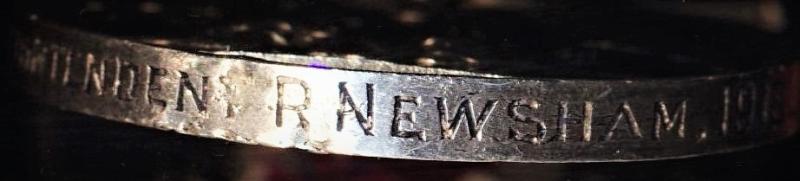 Association of Professional Fire Brigade Officers Long Service Medal. Silver issue (Superintendent R. Newsham, 1918.)