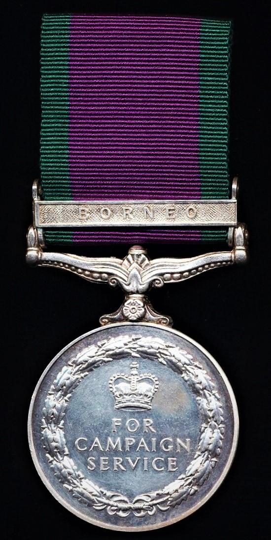 General Service Medal 1962. With clasp 'Borneo'