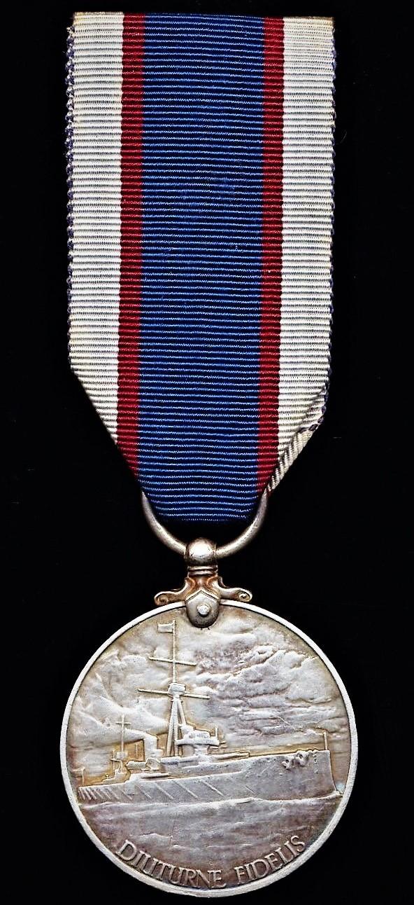 Royal Fleet Reserve Long Service & Good Conduct Medal. GV 2nd issue 'Coinage Head' (SS.116170 (Po. B.10459) S. H. Bird. Sto.1, R.F.R.)