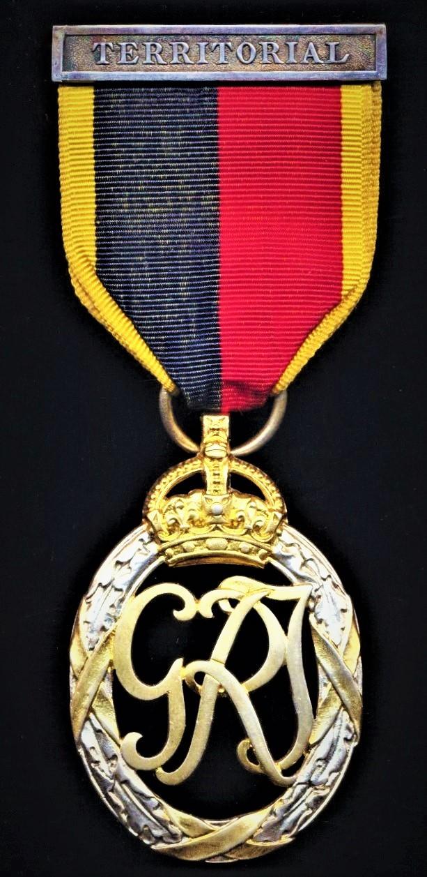 Royal Riband Aberdeen Medals | Territorial Decoration: GVI first issue with ...