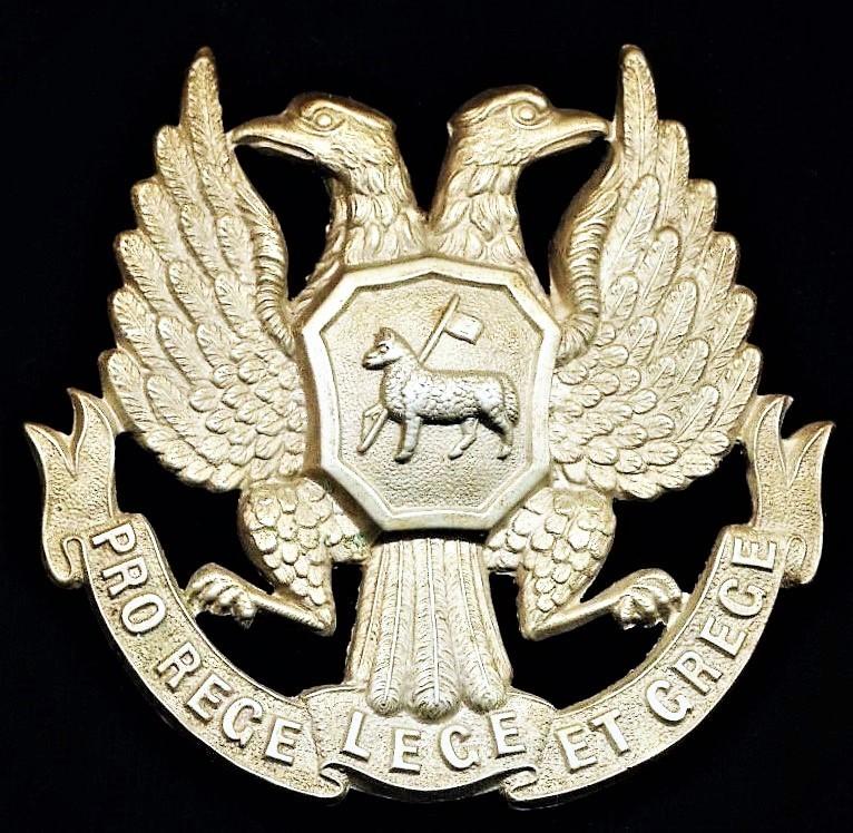 4th (Perthshire) Volunteer Bn. Black Watch (The Royal Highlanders). White metal 'Glengarry' cap badge. 1890-1907 era adge