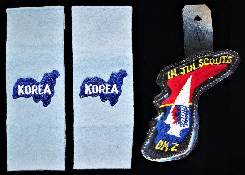 Korean War (1950-53) & United States Occupation Forces Korea (1967-1991): Lot of cloth insignia