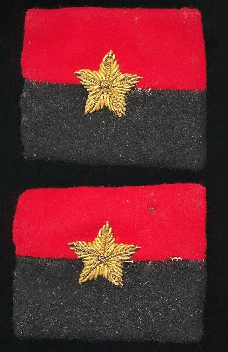 British India: General Headquarters cloth fabric formation badges. Circa 1939-1947