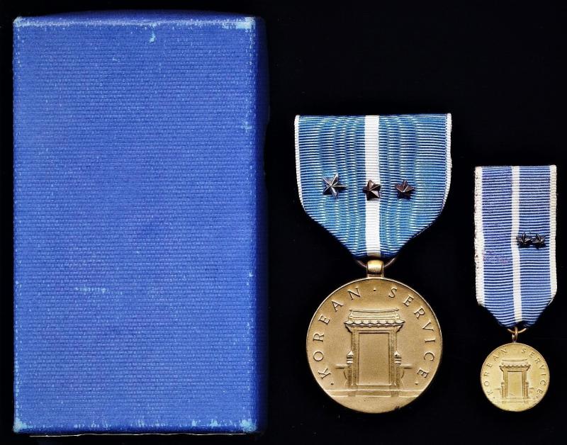 Aberdeen Medals United States Korean Service Medal. With 1 x silver