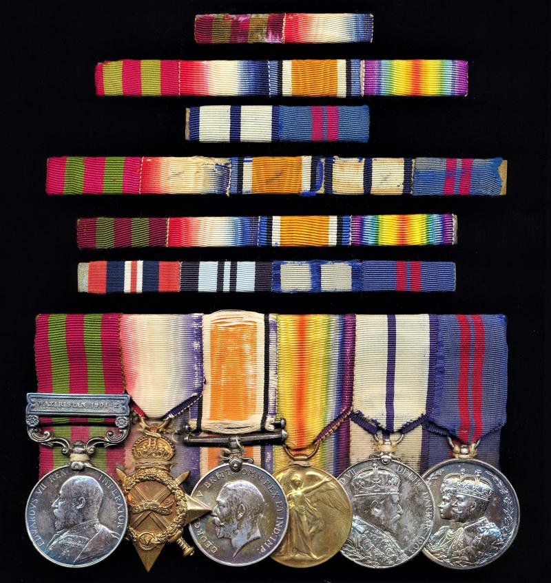 A superb Indian Army Officer's 'Battle of Tanga Casualty' campaign & scarce brace of 'Durbar' medals group of 6: Colonel Brian Lytton Cole, late Commanding Officer 1st (Wellesley's) Battalion 6th Rajputana Rifles & 13th Rajputs, Indian Army