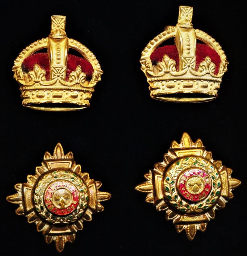 Auxiliary Force India / British Indian Army: 2 x pairs of Lieutenant-Colonels rank insignia