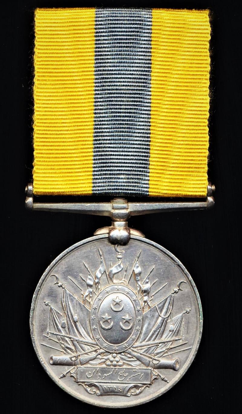 Egypt: Khedives Sudan Medal 1896-1908. Silver no clasp issue (No 6215 Pte A. Dowling. R. Dub. Fus.)