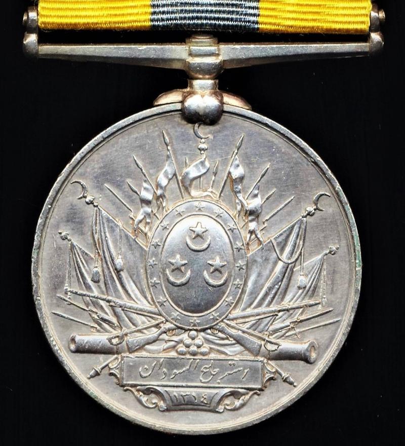 Egypt: Khedives Sudan Medal 1896-1908. Silver no clasp issue (No 6215 Pte A. Dowling. R. Dub. Fus.)