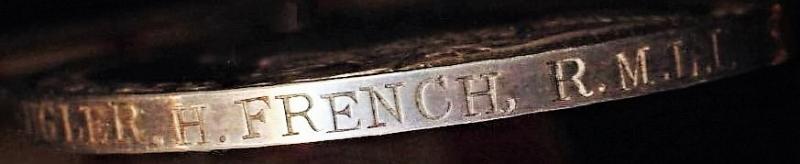 Naval General Service Medal 1915-1962. GV issue with clasp 'Persian Gulf 1909-1914' (CH. 15653. Bugler H. French R.M.L.I. H.M.S. Hyacinth.)