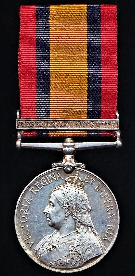 Aberdeen Medals Queen's South Africa Medal. Silver issue. with clasp