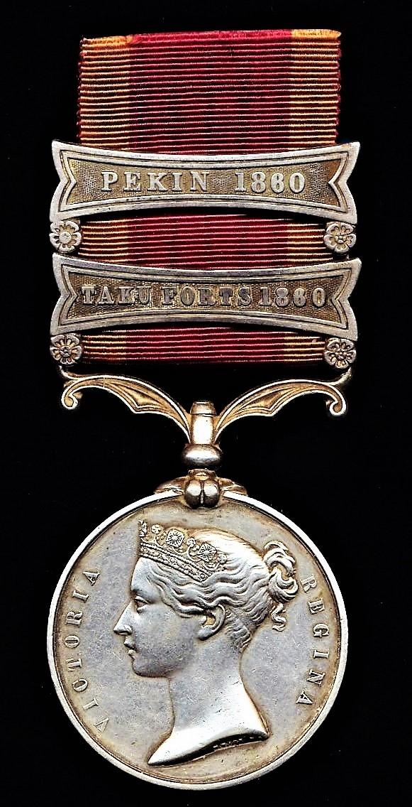 Aberdeen Medals | China Medal, 1857-60. With two clasps 'Taku