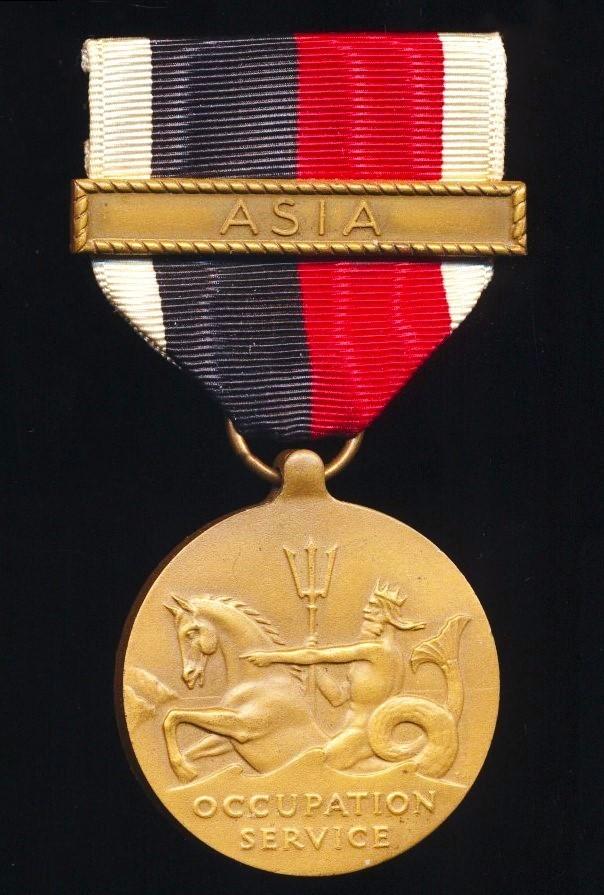 United States: Navy Occupation Service Medal 1945-1990. With clasp 'Asia'. With United States Navy reverse