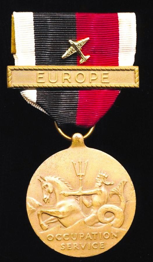United States: Navy Occupation Service Medal 1945-1990. With clasp 'Europe' & 'Berlin Airlift' plane emblem on riband. With United States Navy reverse