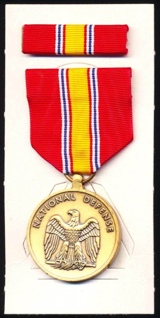 United States: National Defense Service Medal with companion riband bar