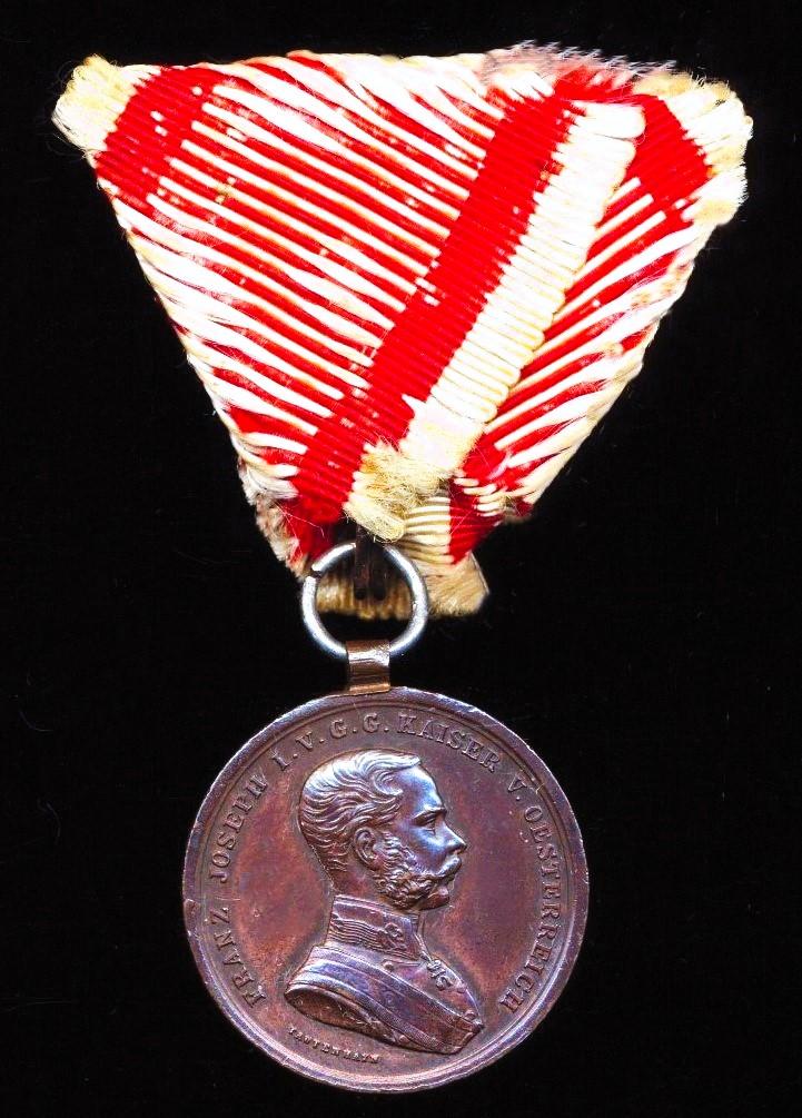 Austria (Empire): Bravery Medal. Emperor Franz Joseph. First type issue circa 1915-1916. Bronze grade