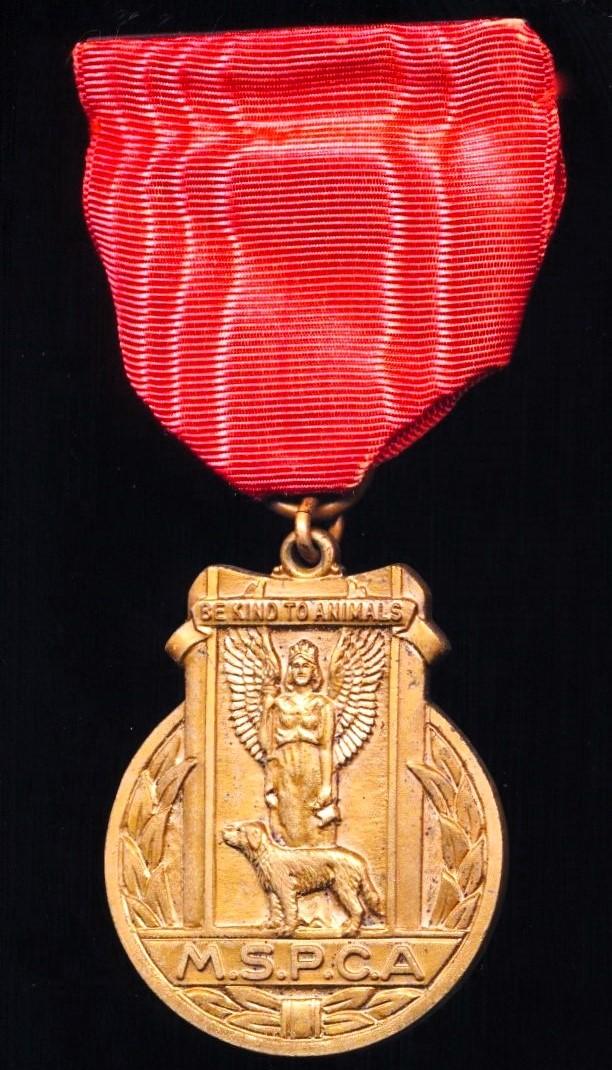 United States: Massachusetts Society for the Protection of Cruelty to Animals (MPSCA). Bronze. Circa 1930