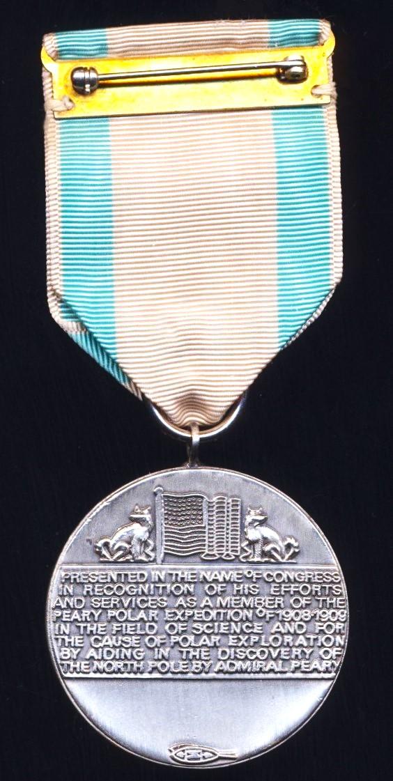 United States: Peary Polar Expedition Medal 1908-1909
