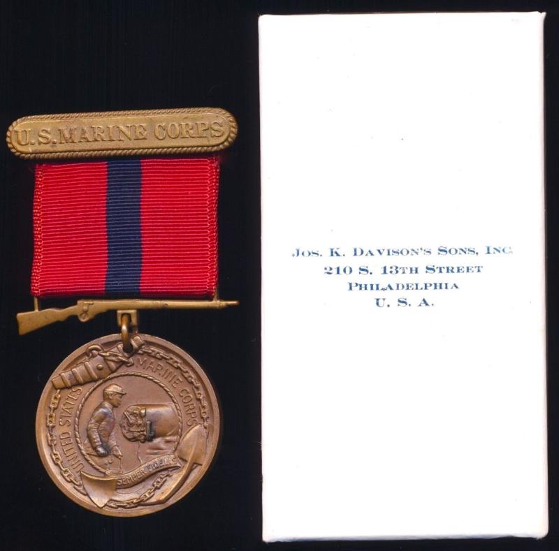 United States: United States Marine Corps Good Conduct Medal (No 52759), for 1917-1918 Great War Service