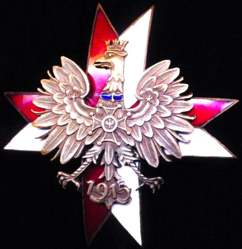 Poland (Republic 1919-1939): 1st Krechowiecki Uhlan Regiment (Augustow) 1929. White metal & enamel. Regimental badge to a Cavalry Regiment of the Polish Army