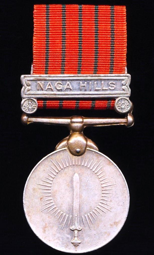India: General Service Medal 1947-65. With clasp 'Naga Hills' (2764452 Sep. Ramesh Ubale. M.L.)