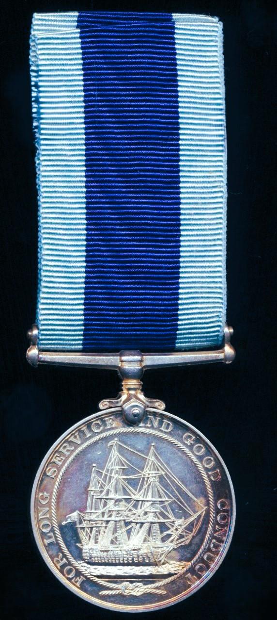 Naval Long Service & Good Conduct Medal. EIIR 2nd issue (KX.93848 W. F. Toomer, P.O.M.(E). H.M.S. Reggio)
