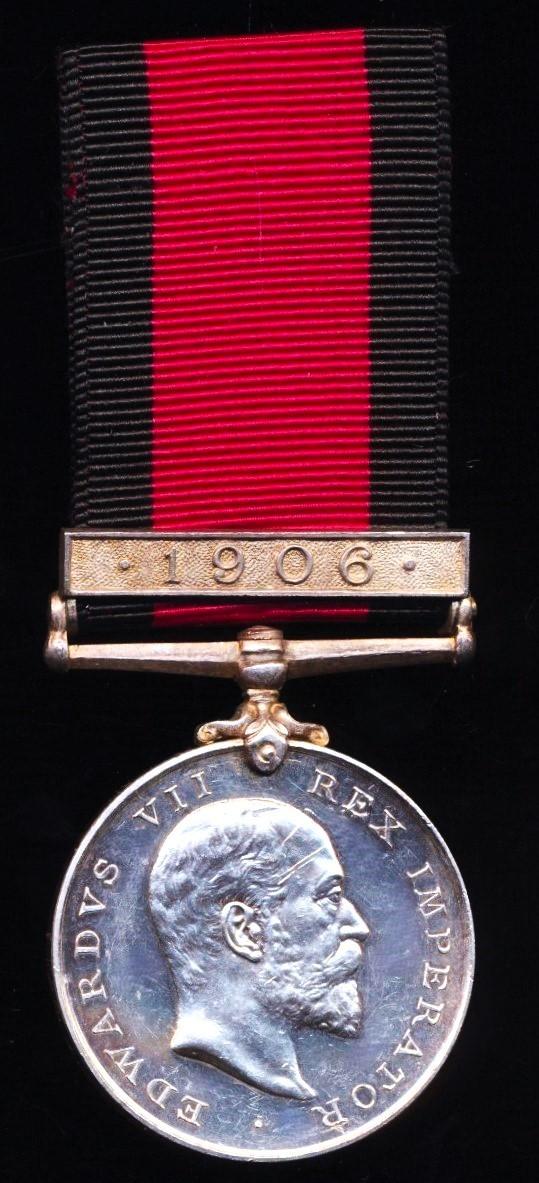 Natal 1906, 1 clasp, 1906 (Tpr. J. P. van Rooyen, Krantzkop Res.)