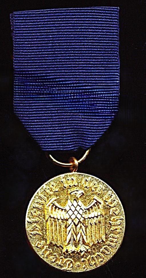 Germany (Federal Republic): A Wehrmacht (Heer) 12-Year Long Service Award. De-Nazified 1957 'Bundswehr' version