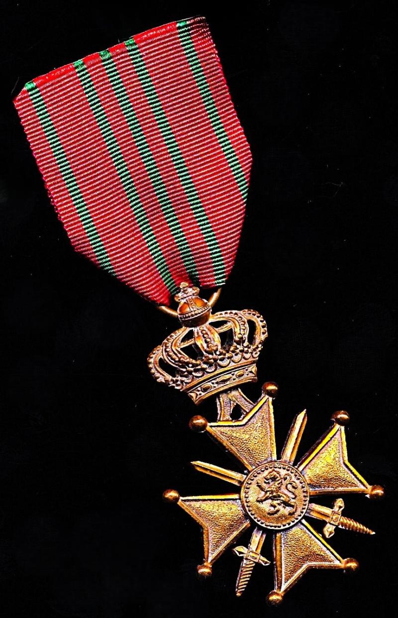 Belgium: Cross of War 1914-1918 (Croix De Guerre 1914-1918). With 'A' (King Albert) cypher