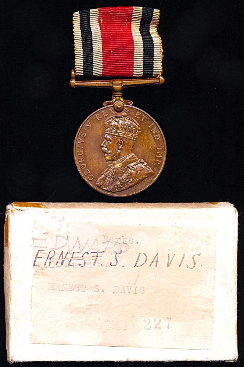 Special Constabulary Medal. GV 1st issue (Ernest S. Davis.)
