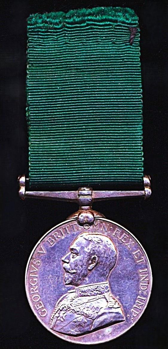 Volunteer Long Service Medal (India & the Colonies). GV issue (Sergt. T. N. Sturrock, 1/(Cossipore) Bde., Mobile Arty., I.D.F.)