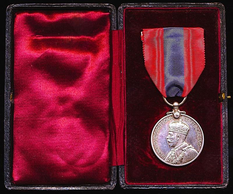 Imperial Service Medal. GV 'Crowned Head' issue (James Callan Whitefield)