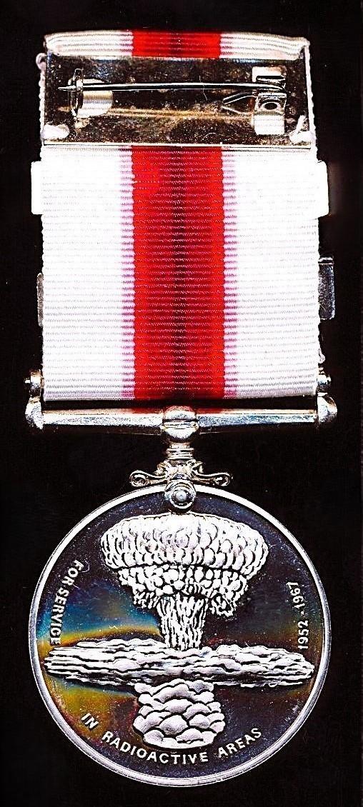 British Nuclear Weapons Tests Medal. With 2 x clasps 'Grapple X & Y 1957/8' & 'Royal Air Force' (4176357 SAC Thornhill J. 1955-59. R.A.F.)