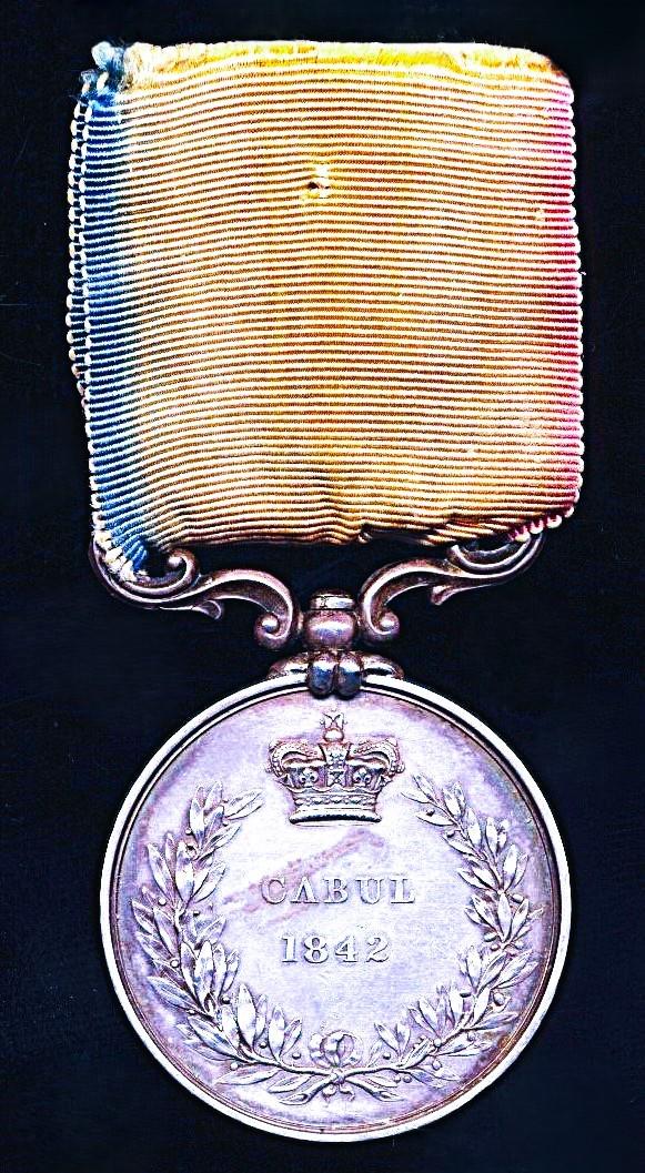 Cabul Medal 1842 (First Afghan War). With 'Victoria Vindex' obverse legend and 'Cabul 1842' reverse